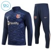 Barcelona Trainings Sweatshirt Quarter-zip 2024-25 Grijze - Kids